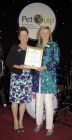 Lifetime Achievement  Mary Boughton MBE of Dorwest Herbs receives the award from Amanda Sizer Barre