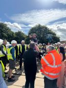 At the DIY SOS Children in Need The Joshua Tree reveal