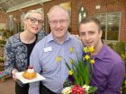 Peter Callaway (centre) with Marianne Peet and Ben Harrison.