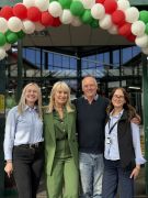 Nicki Chapman with Amy, Charles and Libby Stubbs of family owned British Garden Centres