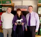 (Left to right) Justin Landon, Debbie Curtis and Steve Millington