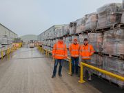 James Hoad, CEO Paul North (c) and David Wright at Pollington