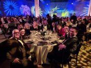 AMES UK team celebrate at Tate Modern on Thursday 4 November