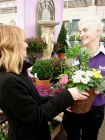 Sandra Drew from Webbs Garden Plants is one of many staff trained to bring excellence to customer se