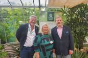 Mark Gregory, Perennial Corporate Partnerships Mgr, Kate Cooney & Perennial Chief Exec Jamie Gault.